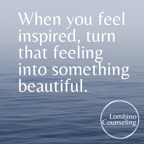 Capture your inspiration to help your mental health. Rich Lombino, Therapist & Lawyer. Stress, anxiety, depression, alcohol, couples, career and more.